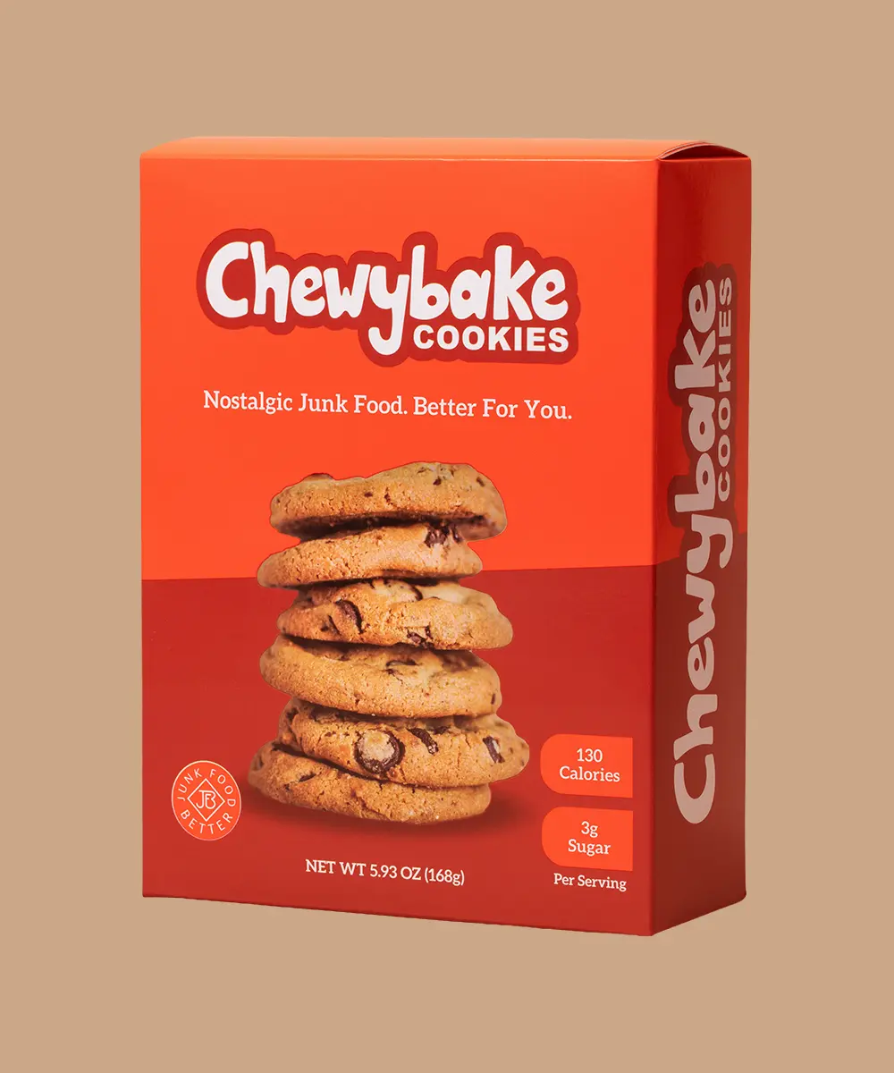 Chewybake Chocolate Chip Cookie box - front